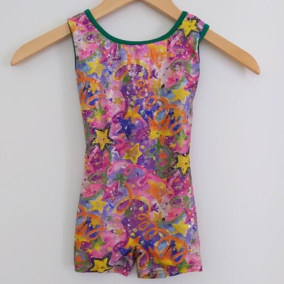 Other - Girls Athletic Stretchy Gymnastics Leotard Size 4-8